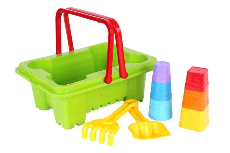 TechnoK, Zamek forteca, zestaw do piasku, wiaderko z akcesoriami