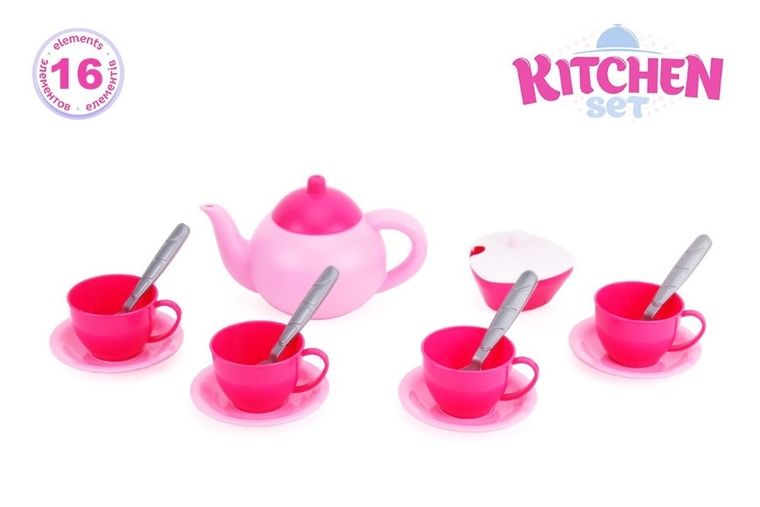 TechnoK, zestaw do herbaty, 16 elementów