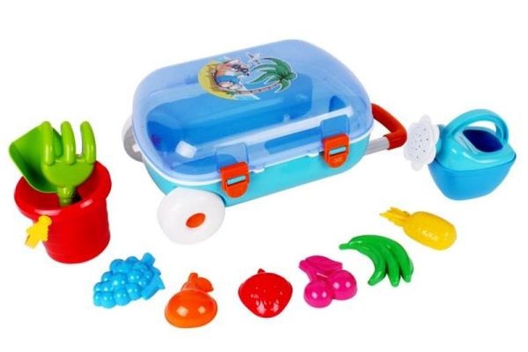 TechnoK, zestaw do zabawy w piasku, walizka