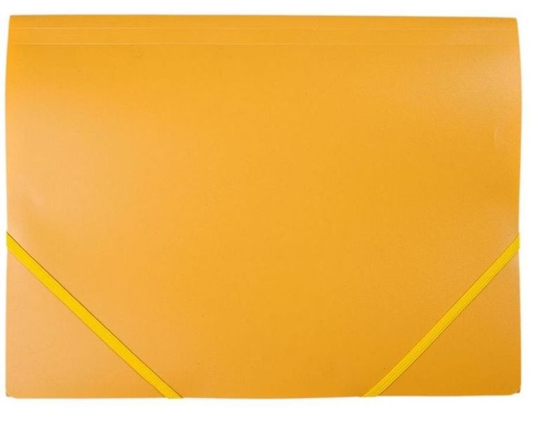 Teczka A4, plastikowa z gumką, żółta, 1 szt.