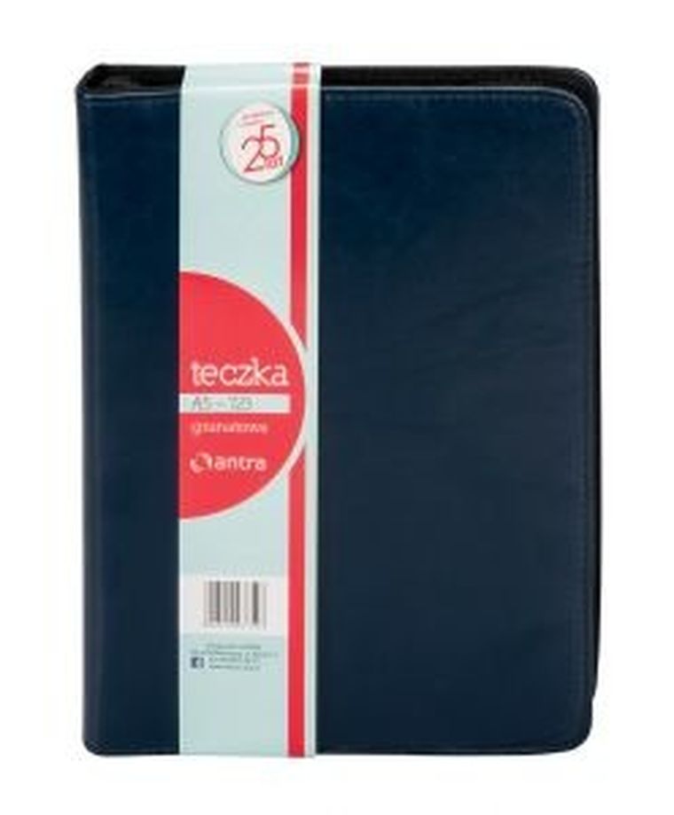 Teczka A5, granatowa, z kalkulatorem, 1 szt.