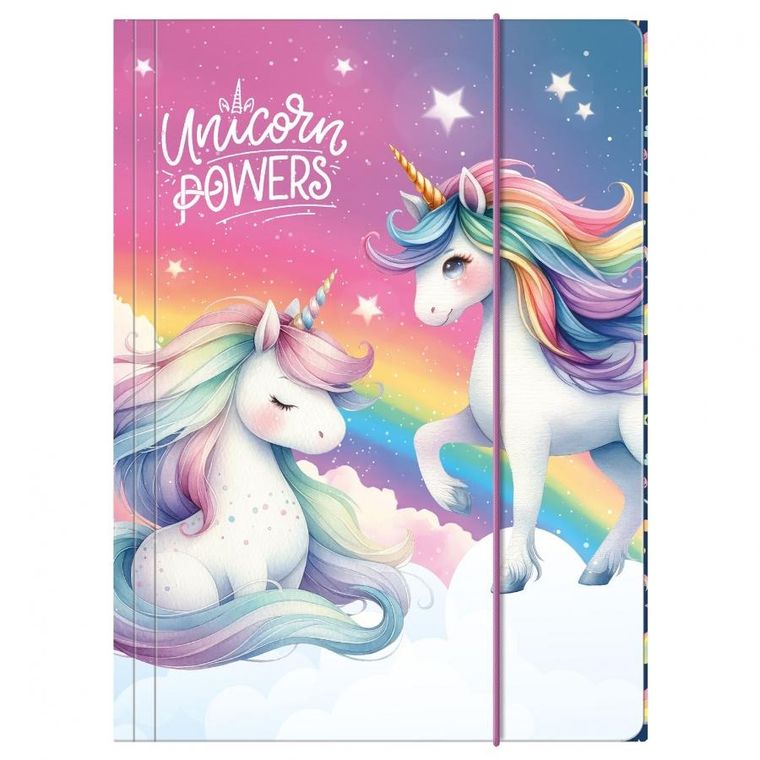 Teczka z gumką A4, Jednorożec, 1 szt.