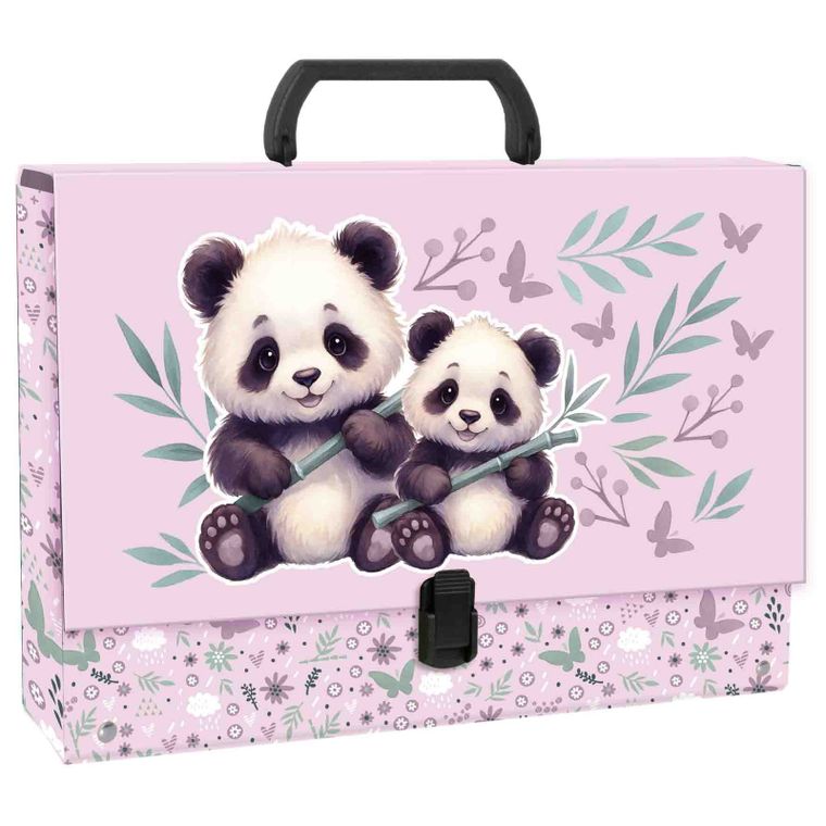 Teczka z rączką, gruba, A4, Panda, 1 szt.