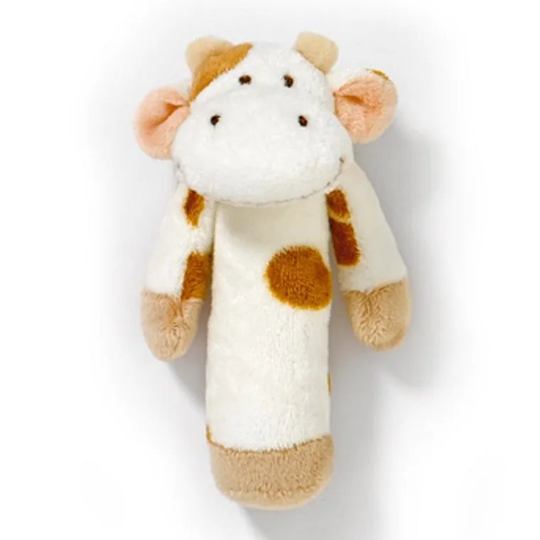 Teddykompaniet, Diinglisar, krówka, maskotka z grzechotką, kremowa, 13 cm