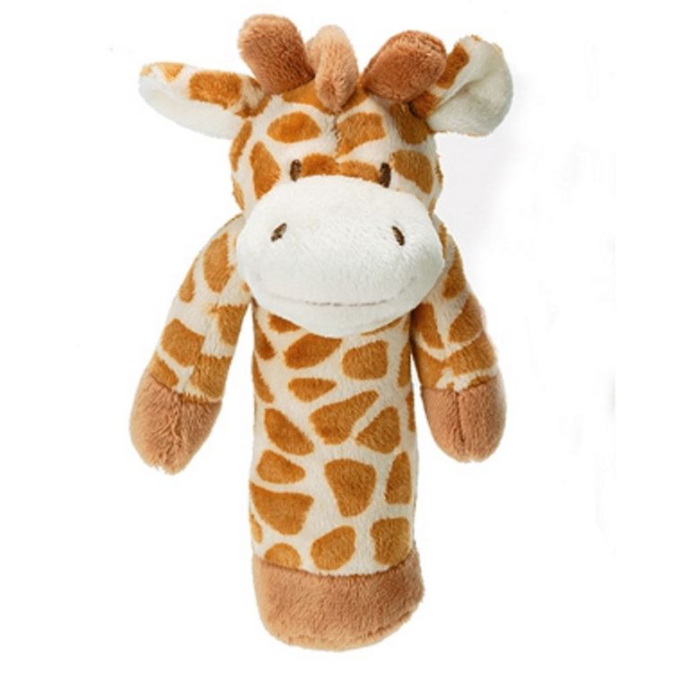 Teddykompaniet, Diinglisar Wild, żyrafa, maskotka z grzechotką, pomarańczowa, 13 cm