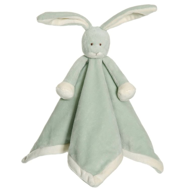 Teddykompaniet, Diinglisar, zając, maskotka-kocyk, miętowy, 35-35 cm