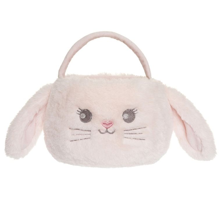 Teddykompaniet, Króliczek, pluszowy koszyczek, różowy, 11-12 cm