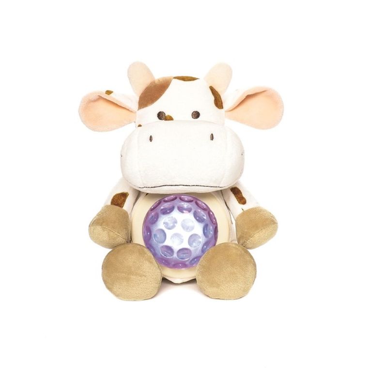 Teddykompaniet, krówka, maskotka z projektorem, 23 cm