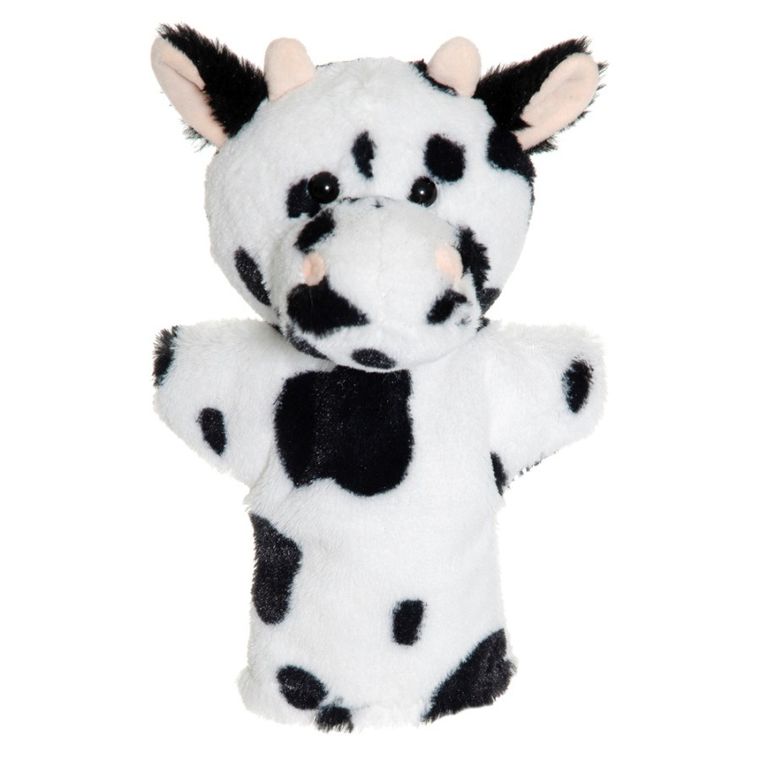 Teddykompaniet, krówka, pluszowa pacynka, 28 cm