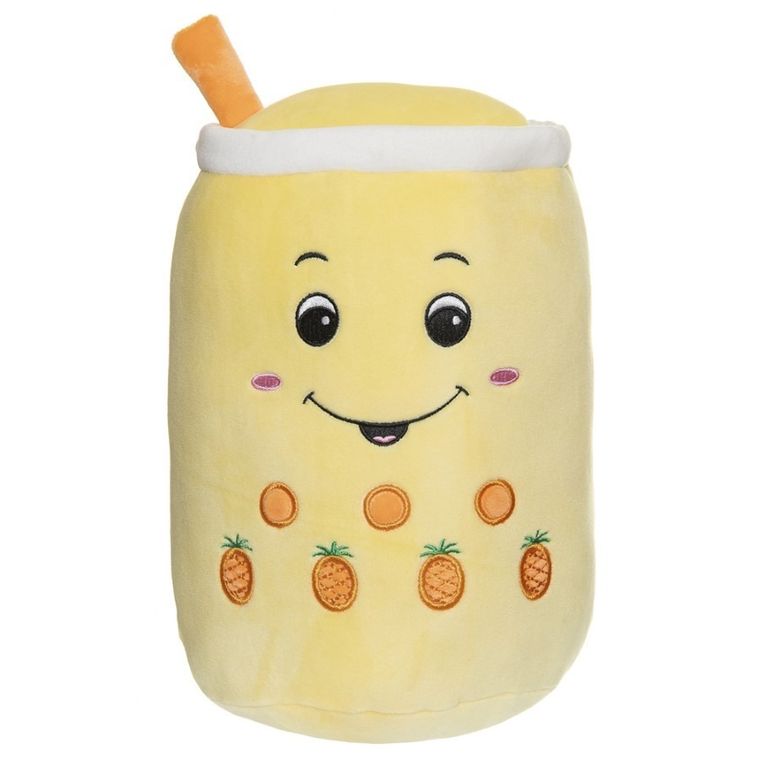 Teddykompaniet, Squeezie, Bubble Tea, maskotka, żółta, 30 cm