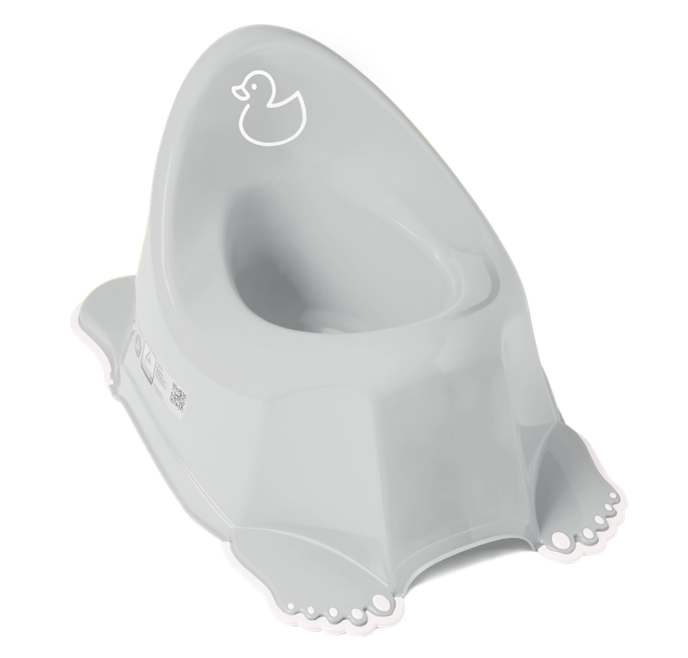 Tega Baby, Kaczka, nocnik antypoślizgowy, jasnoszary