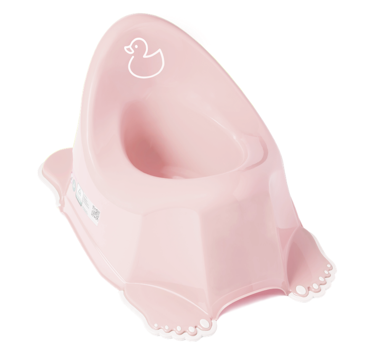 Tega Baby, Kaczka, nocnik antypoślizgowy z pozytywką, jasnoróżowy