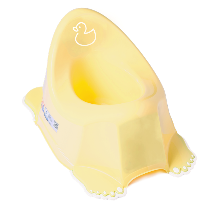 Tega Baby, Kaczka, nocnik antypoślizgowy z pozytywką, jasnożółty