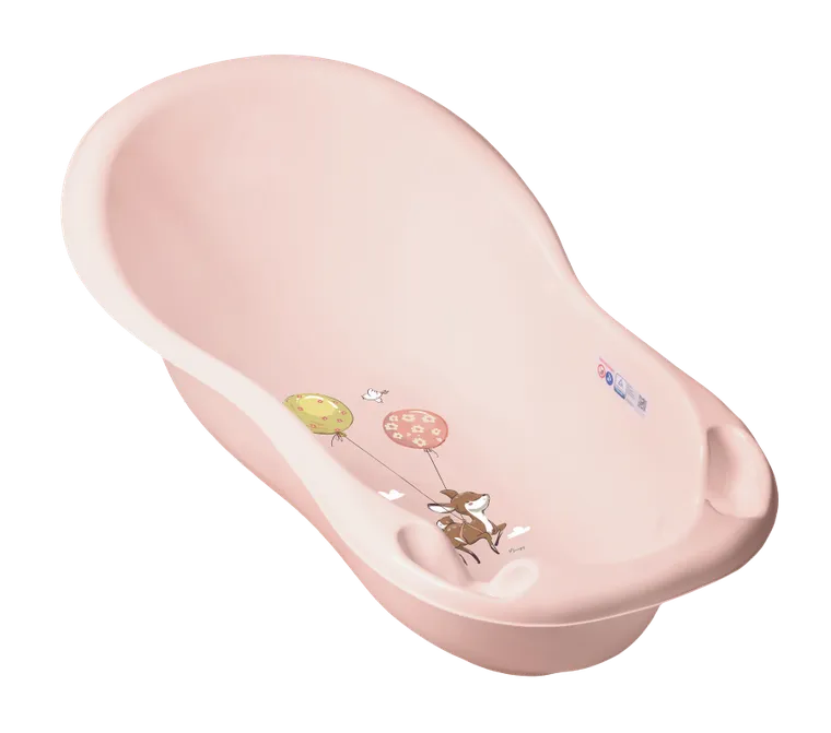 Tega Baby, Leśna opowieść, wanna dziecięca, 102 cm, jasnoróżowa