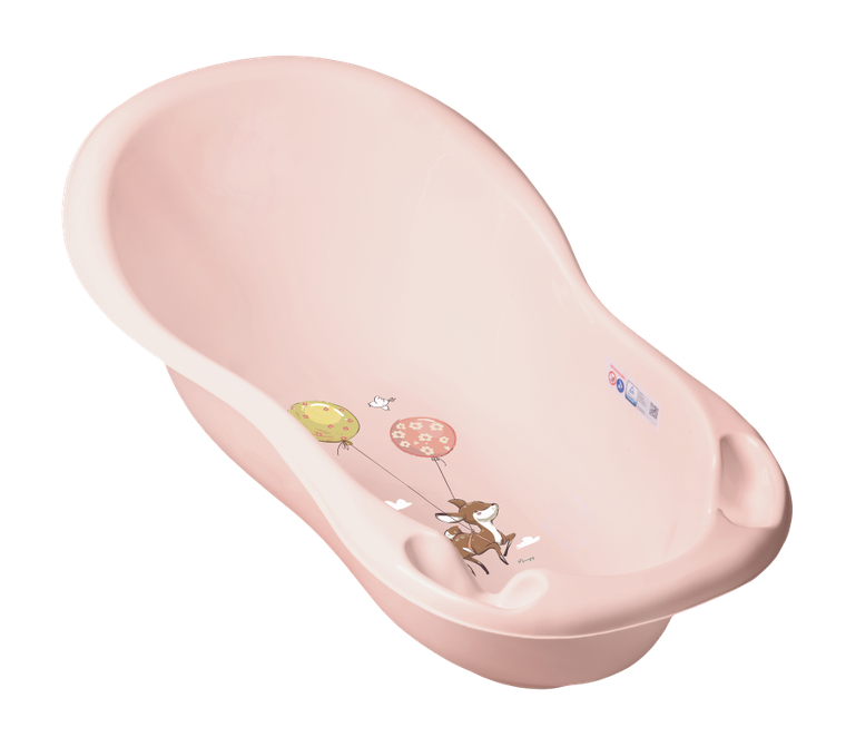 Tega Baby, Leśna opowieść, wanna dziecięca, 86 cm, jasnoróżowa