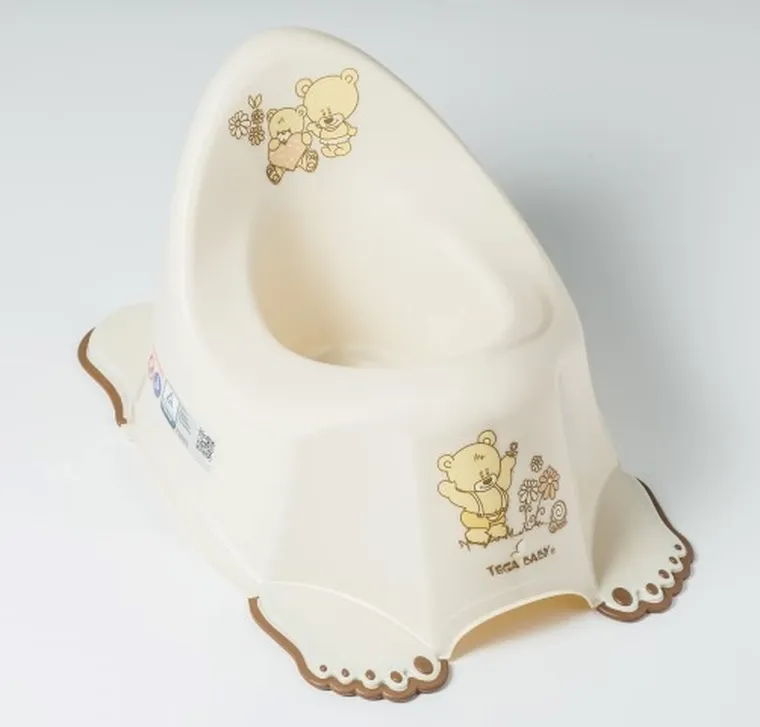 Tega Baby, Miś, nocnik antypoślizgowy, beżowa perła