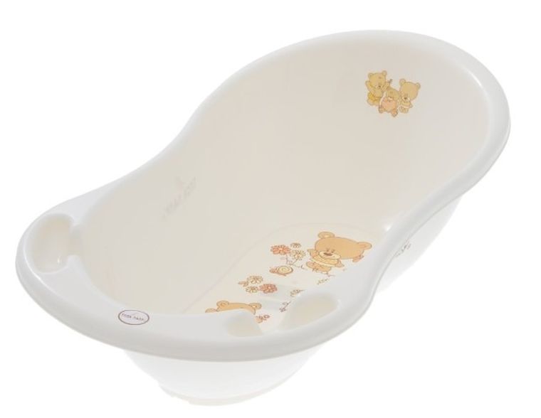 Tega Baby, Miś, wanna dziecięca, 86 cm, biała perła