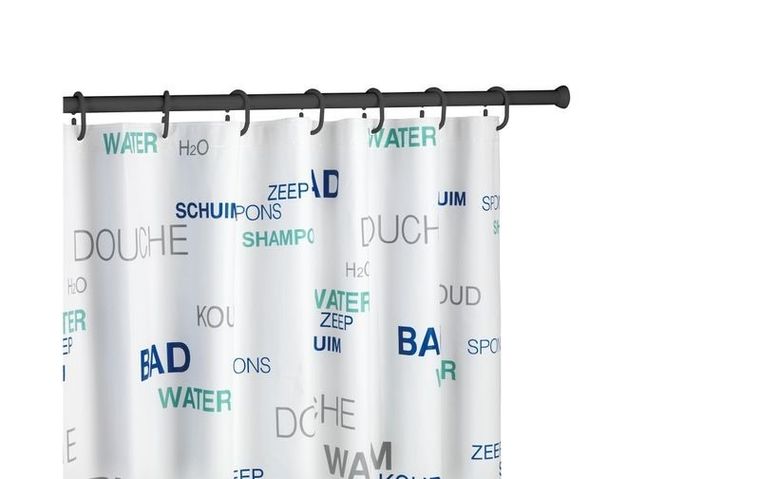 Teleskopowy drążek prysznicowy, 70-115 cm, czarny