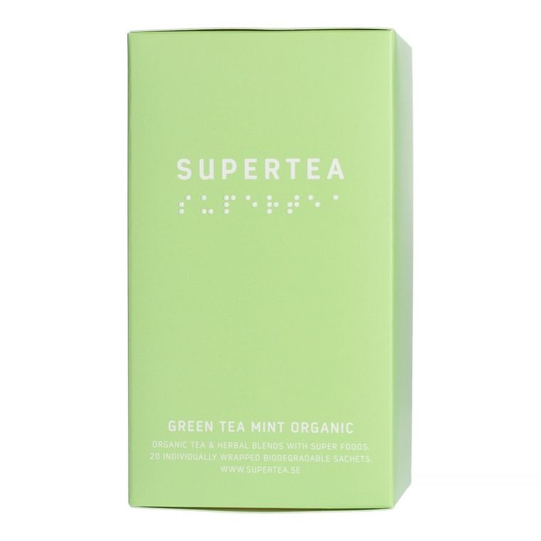 Teministeriet, Supertea Green Tea Mint Organic, herbata, 20 torebek
