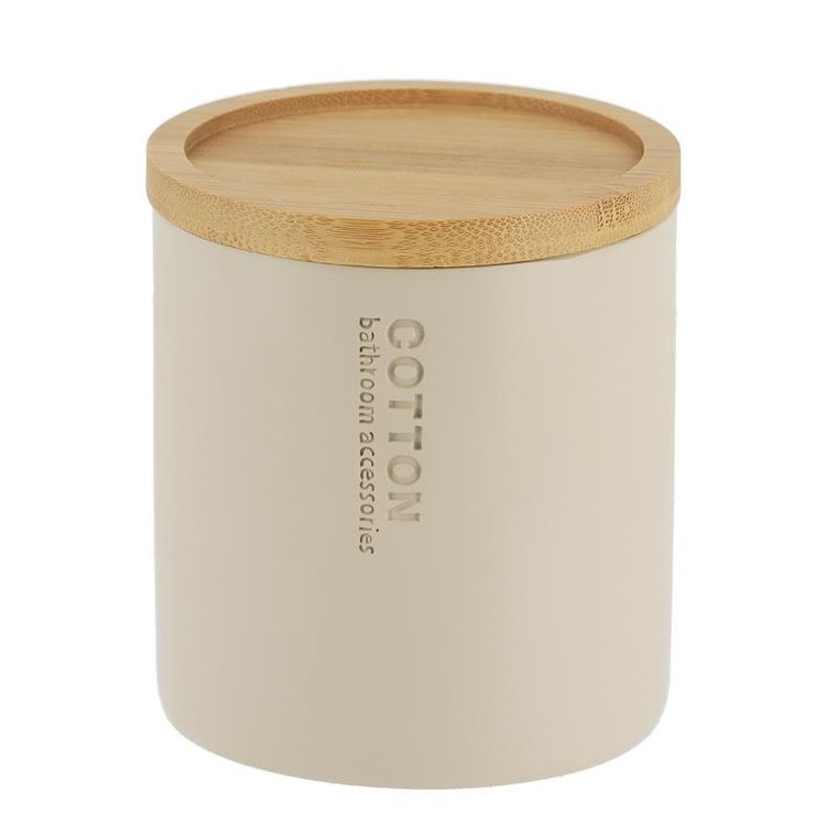 Tendance, pojemnik na waciki, Sava, bambusowa pokrywa, ø 9.5 cm