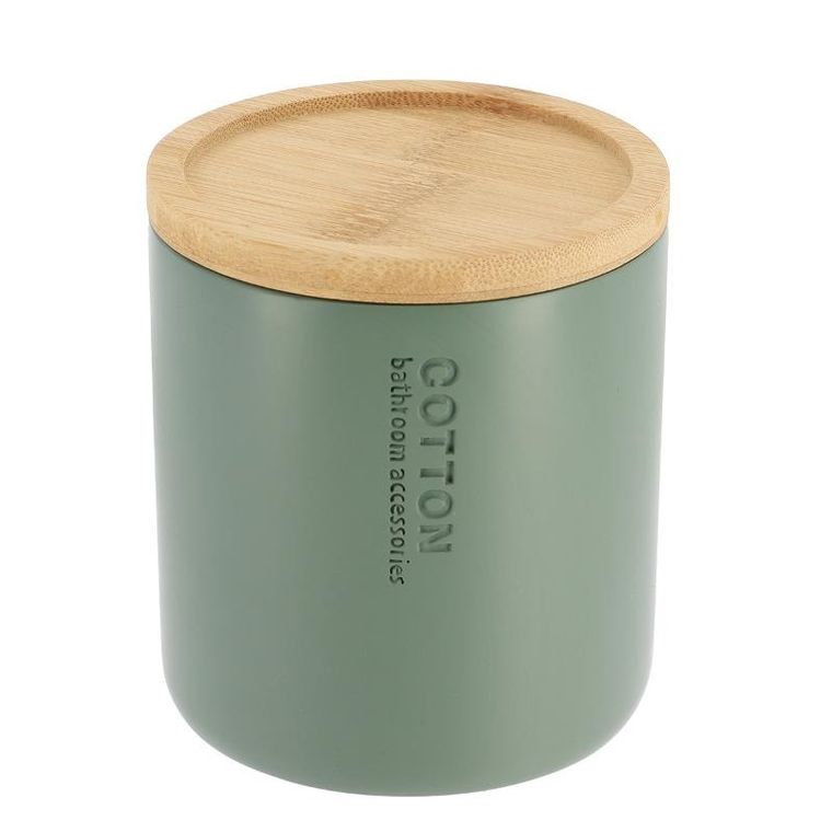 Tendance, pojemnik na waciki, Sava, bambusowa pokrywa, ø 9.5 cm