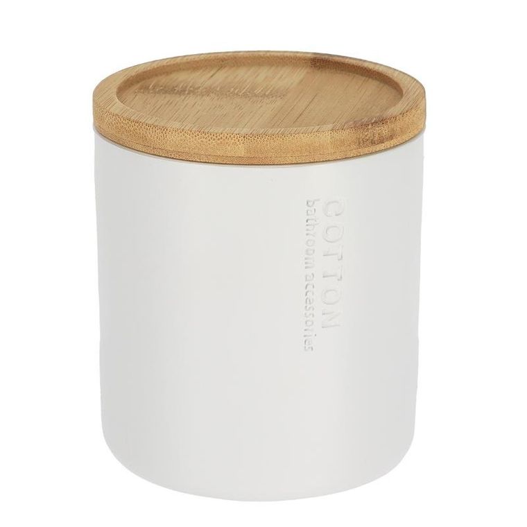 Tendance, pojemnik na waciki, Sava, bambusowa pokrywa, ø 9.5 cm