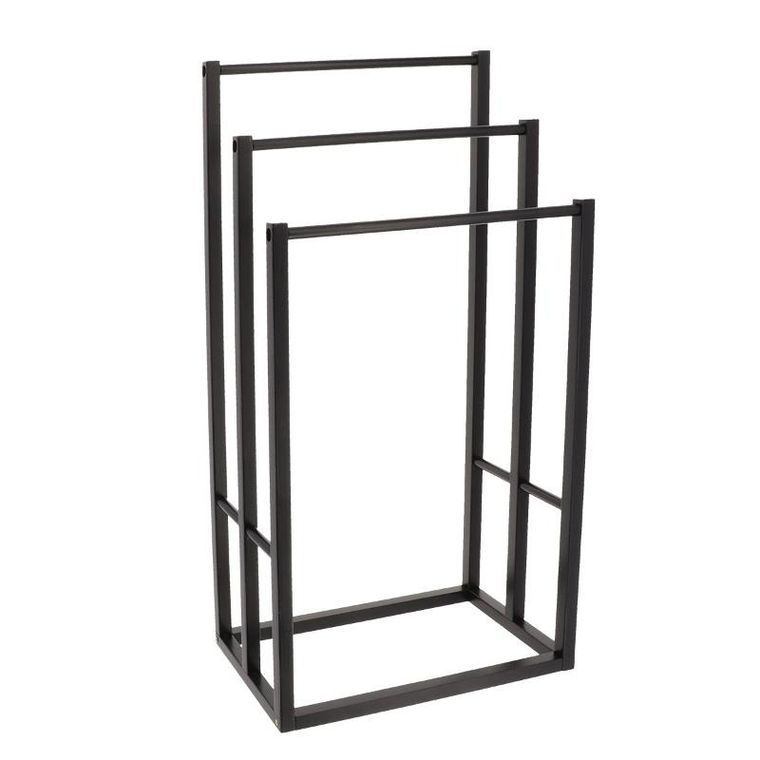 Tendance, stojak na ręczniki trójramienny tena, bambusowy, 42-24-82 cm