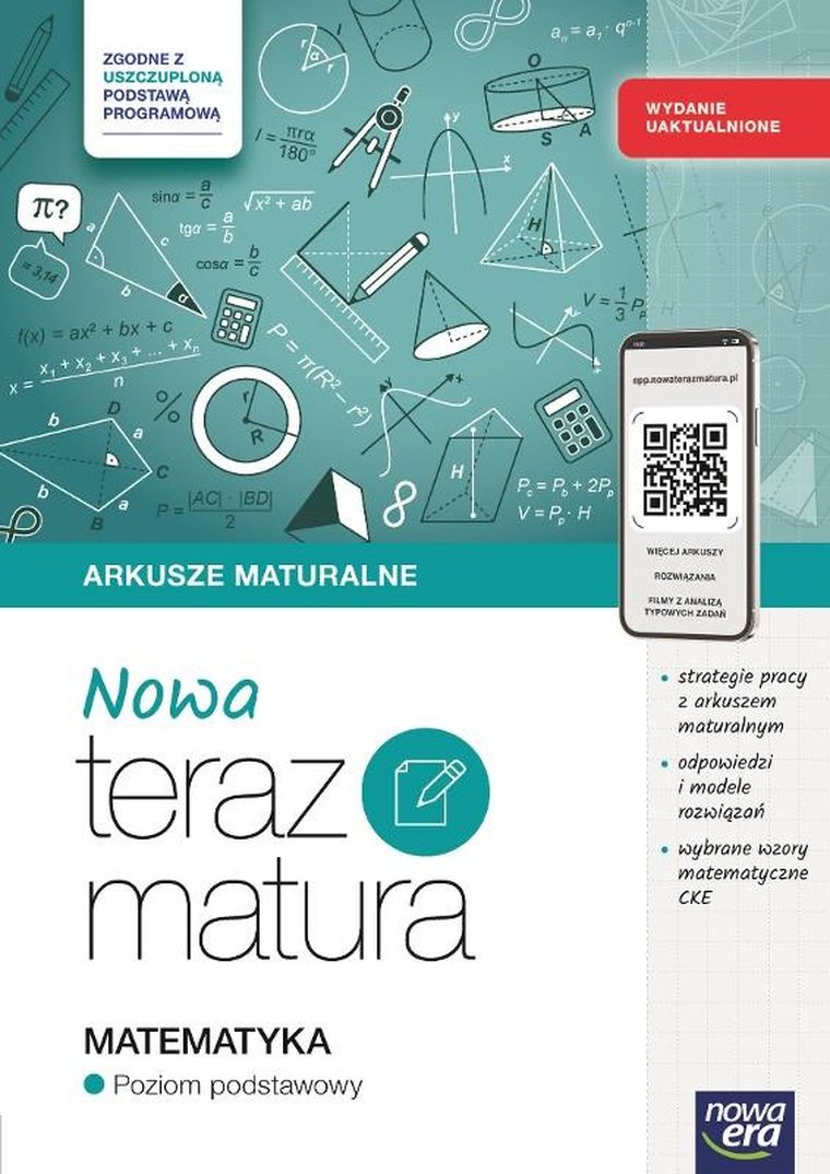 Teraz matura 2025/2026. Matematyka. Arkusze maturalne. Zakres podstawowy