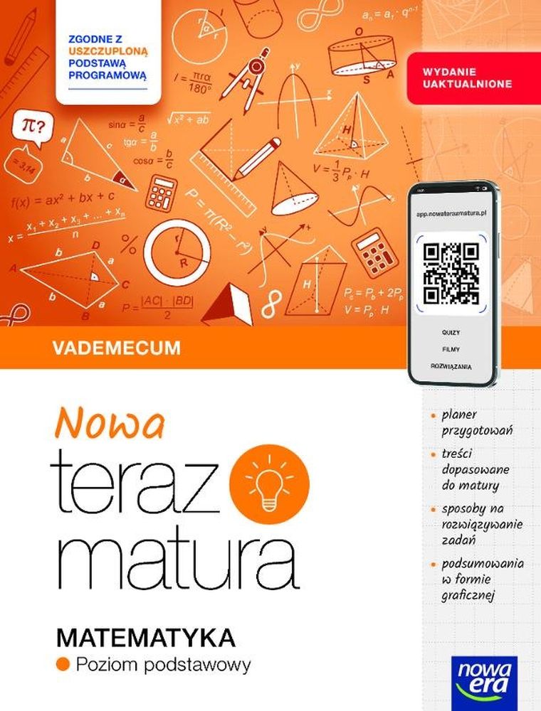 Teraz matura 2025/2026 Matematyka. Vademecum. Zakres podstawowy