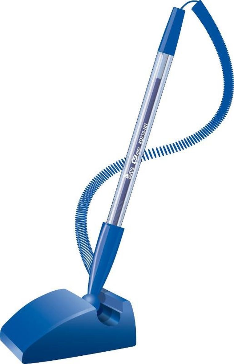 Tetis, długopis na sprężynce, wkład niebieski, 0,7 mm