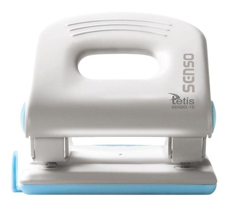 Tetis, dziurkacz metalowy, niebieski