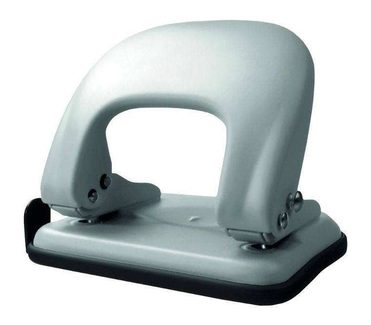 Tetis, dziurkacz metalowy, srebrny, 25 arkuszy