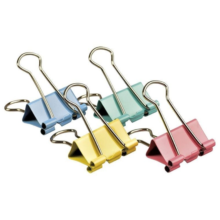 Tetis, klipy kolorowe, 15 mm, 60 szt.