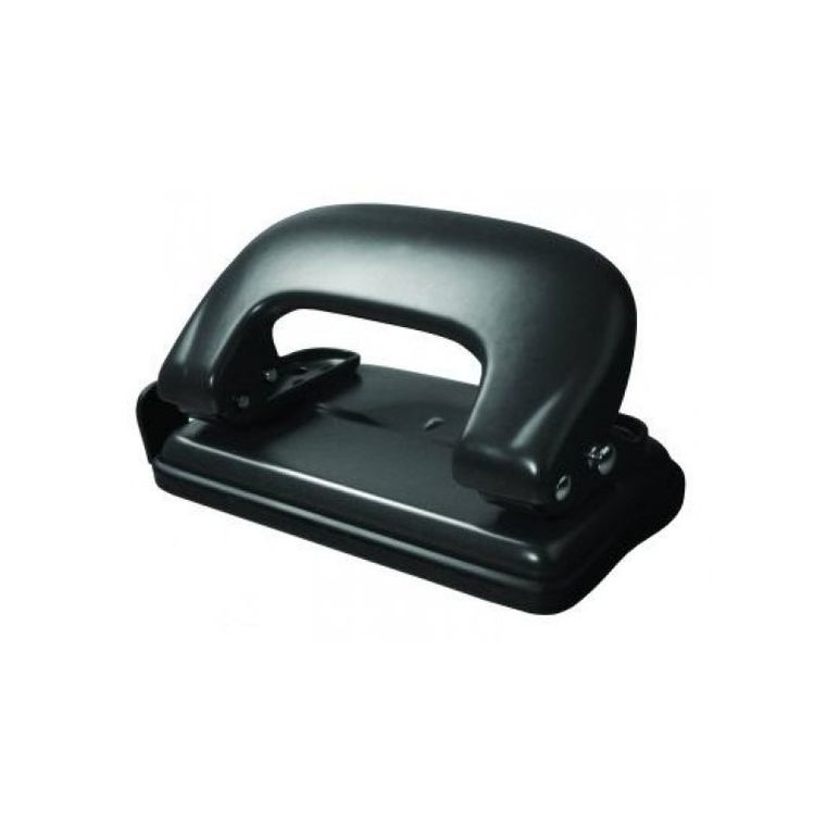 Tetis, mały dziurkacz metalowy, czarny, 10 arkuszy