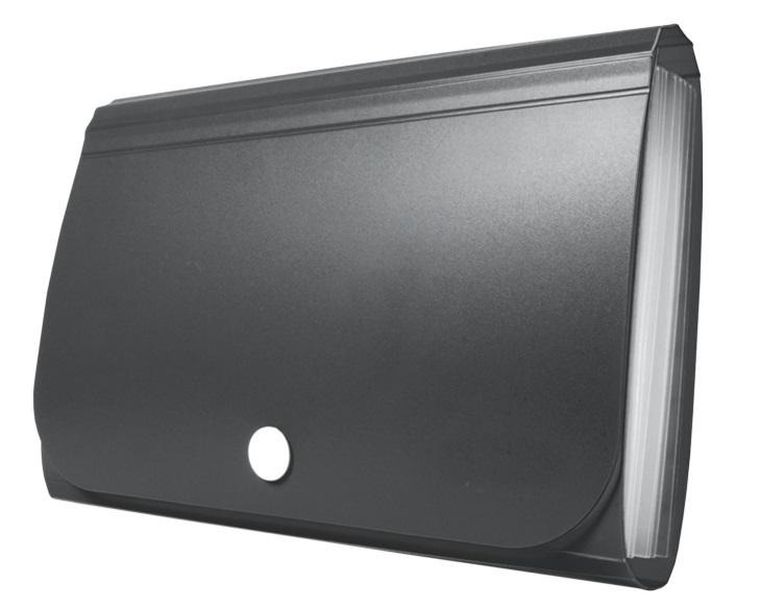 Tetis, mini organizer harmonijkowy PP, na zatrzask, czarny, 1 szt.