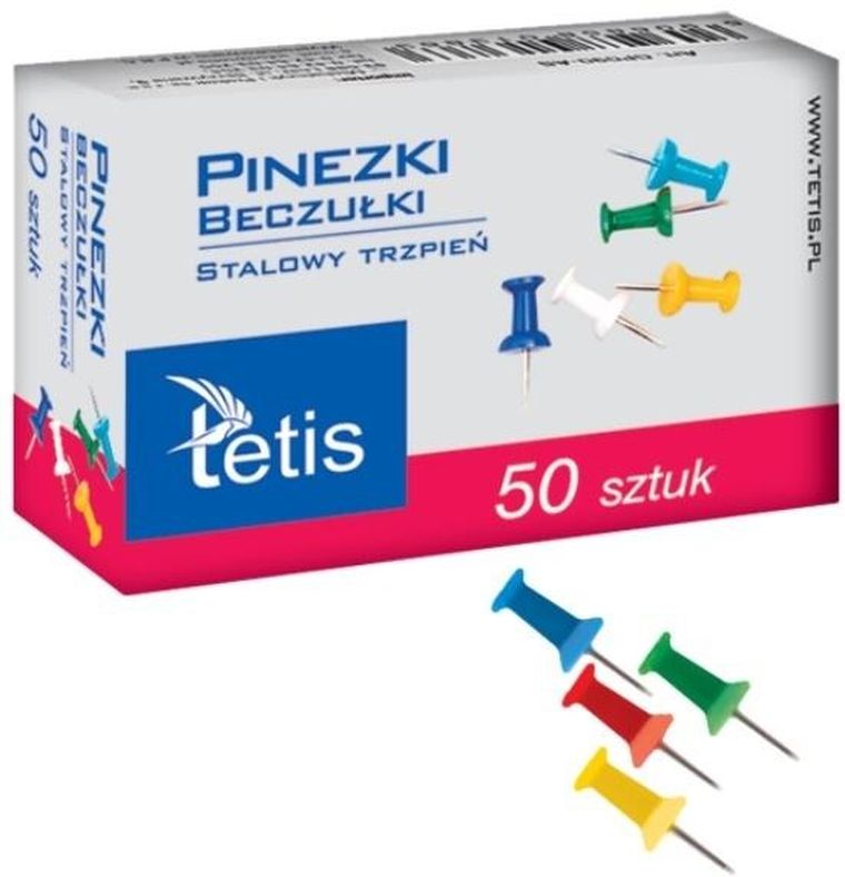 Tetis, pinezki beczułki, 50 szt.
