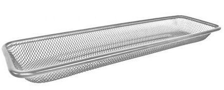 Tetis, pojemnik na przybory biurowe, płaski podłużny, srebrny