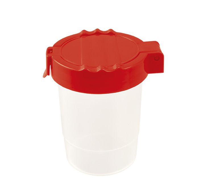 Tetis, pojemnik na wodę, zamykany, czerwony