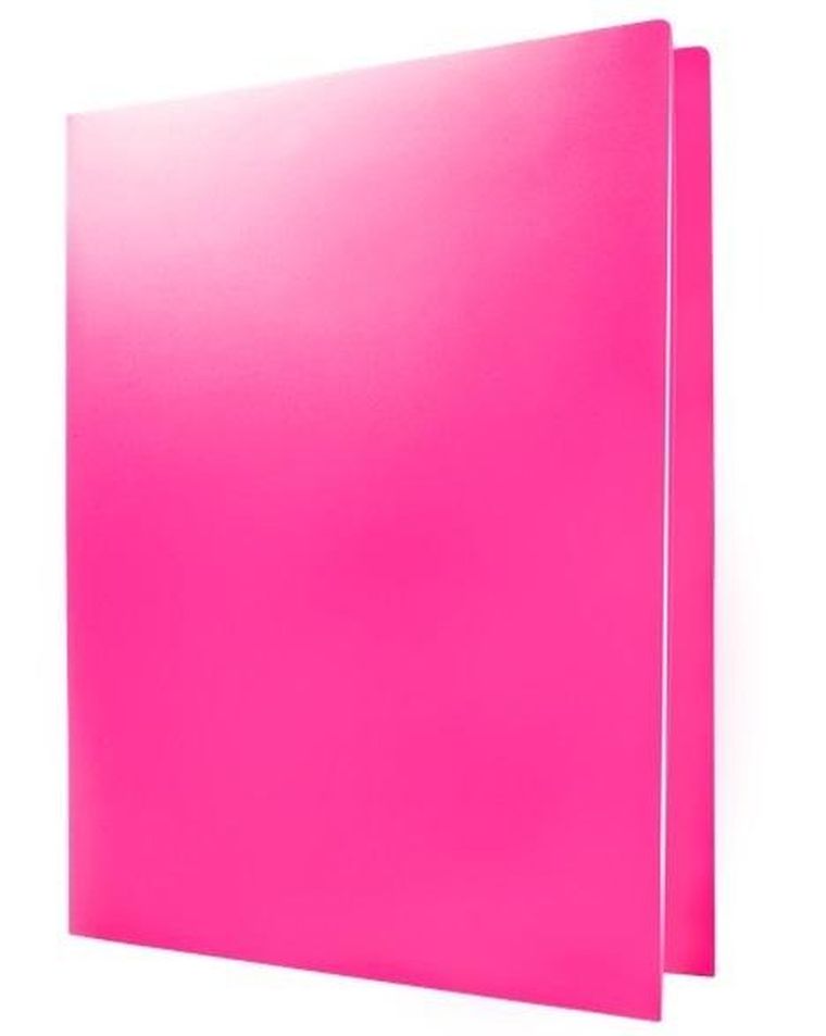 Tetis, skoroszyt PP, A4, różowy, 1 szt.