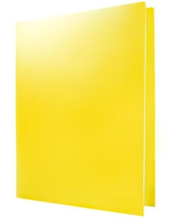 Tetis, skoroszyt PP, A4, żółty, 1 szt.