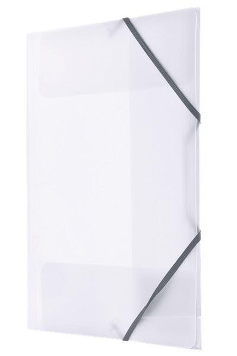 Tetis, teczka A4, gumka narożna, transparentna, 1 szt.