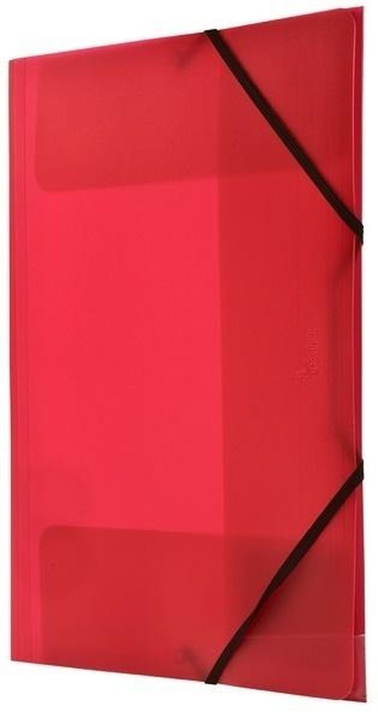 Tetis, teczka z gumką narożną, A4, czerwona, 1 szt.