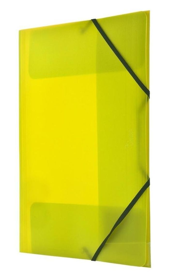 Tetis, teczka z gumką narożną, A4, żółta, 1 szt.