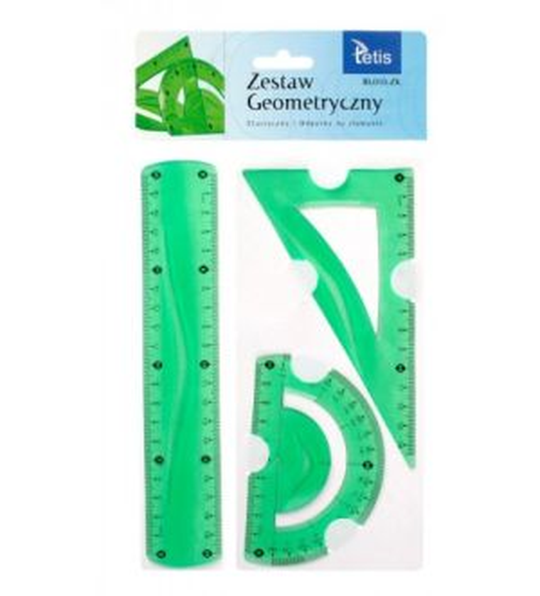 Tetis, zestaw geometryczny elastyczny, zielony