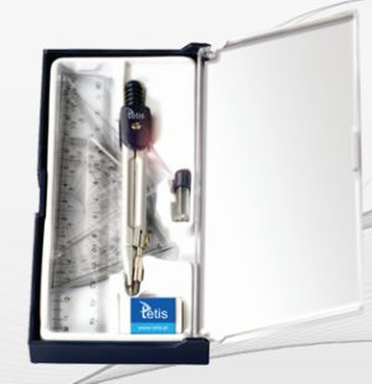 Tetis, zestaw geometryczny z cyrklem