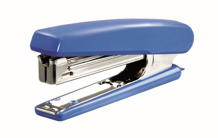 Tetis, zszywacz, niebieski, 12 arkuszy