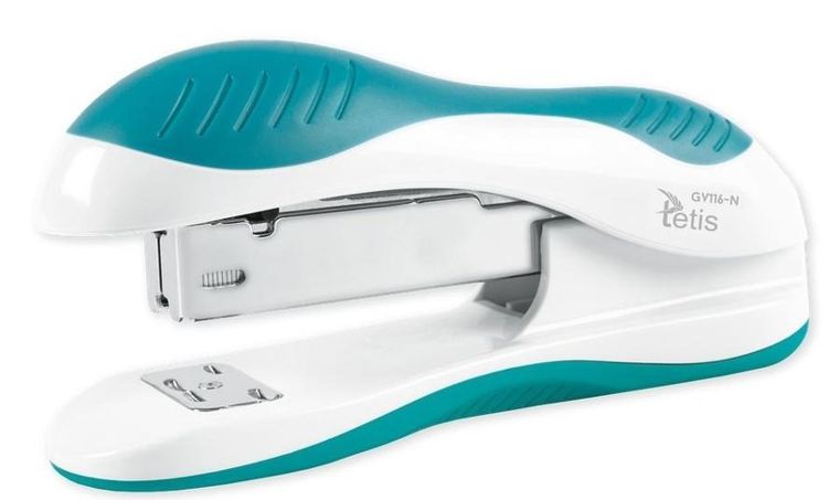 Tetis, zszywacz, niebieski, 25 kartek