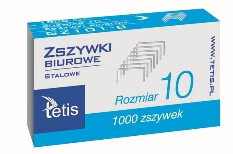 Tetis, zszywki biurowe, 1000 szt.