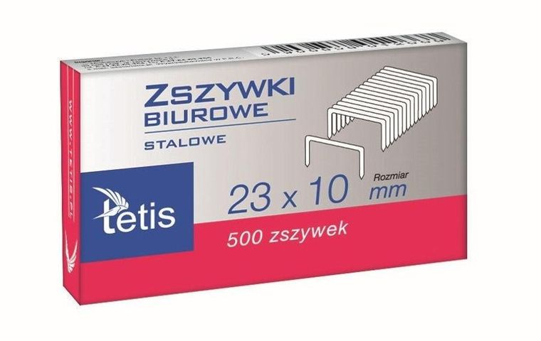 Tetis, zszywki biurowe, 23-10 mm