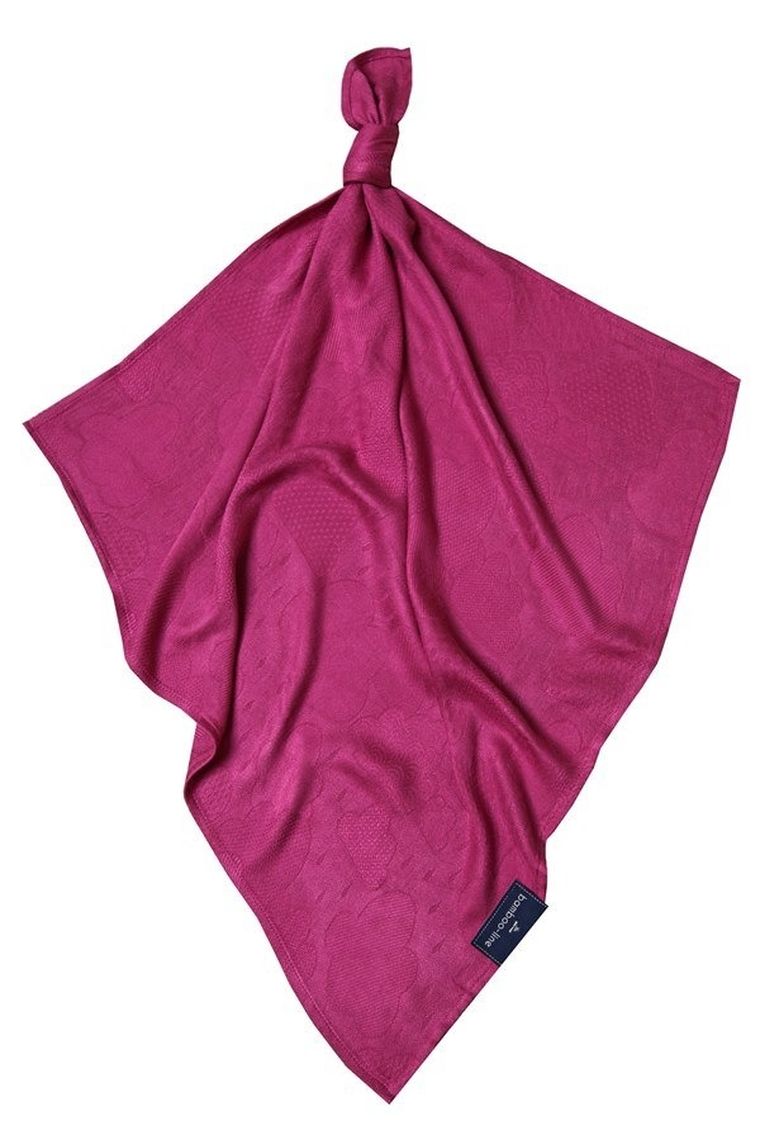 Texpol, Chmurki, pieluszka bambusowa, magenta, 30-30 cm, 170g